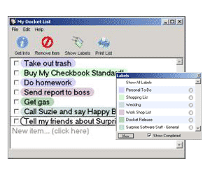Docket Screenshot
